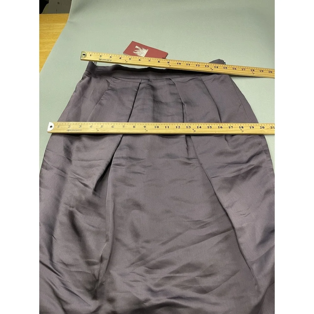 Max Mara Studio Womens Skirt Size US 10 IT‎ 40 Aubergine NWT